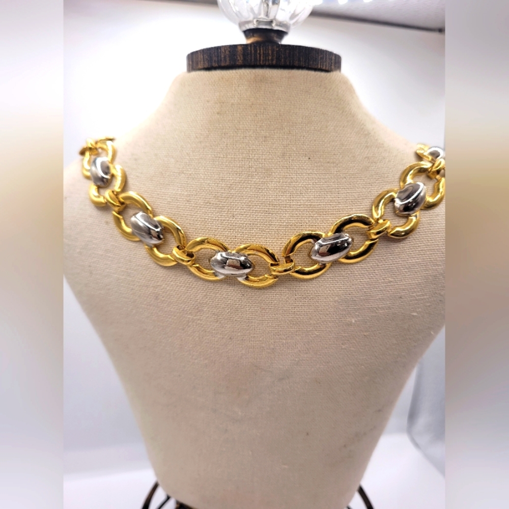 Vintage Gold Silver Plated Necklace